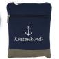 Preview: Handtasche Canvas Crossbag Anker Küstenkind blau